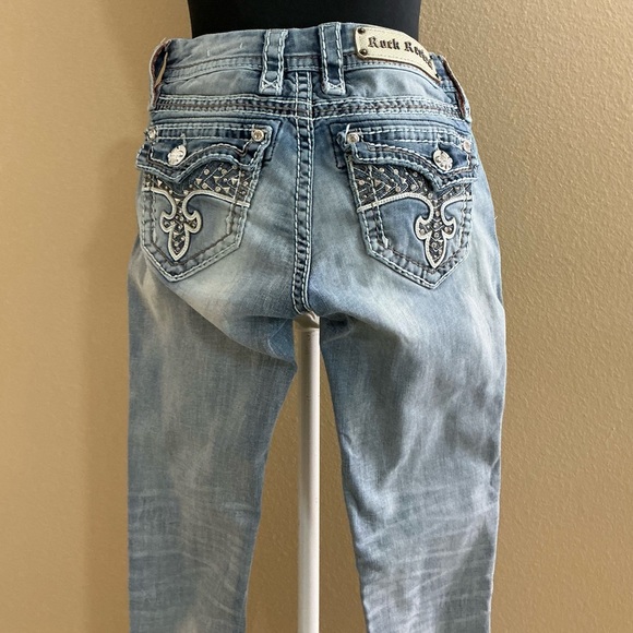 Rock Revival Light Blue Skinny Jeans - Picture 3 of 6